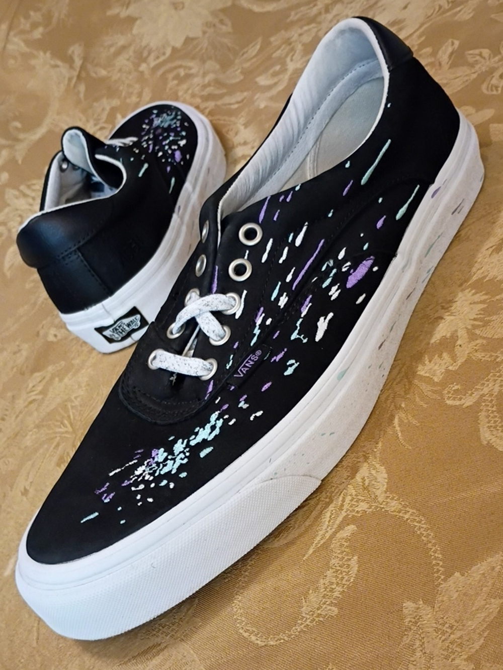 VANS Black NIB ACER Embroidered Purple, Blue, White  Men's 11.5 Women's 13.0